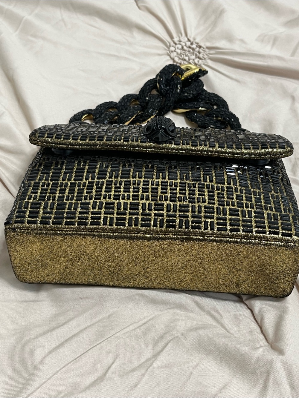 Kurt Geiger Black and Gold Crossbody Bag - Women Bags - Picture 13 of 17